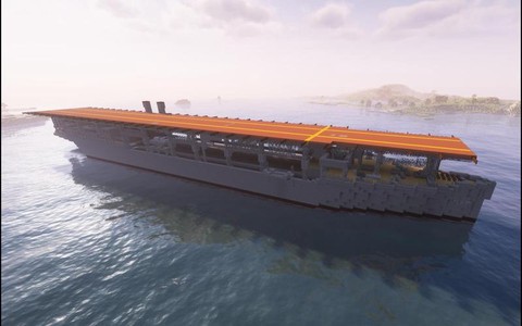 我的世界航母怎么造